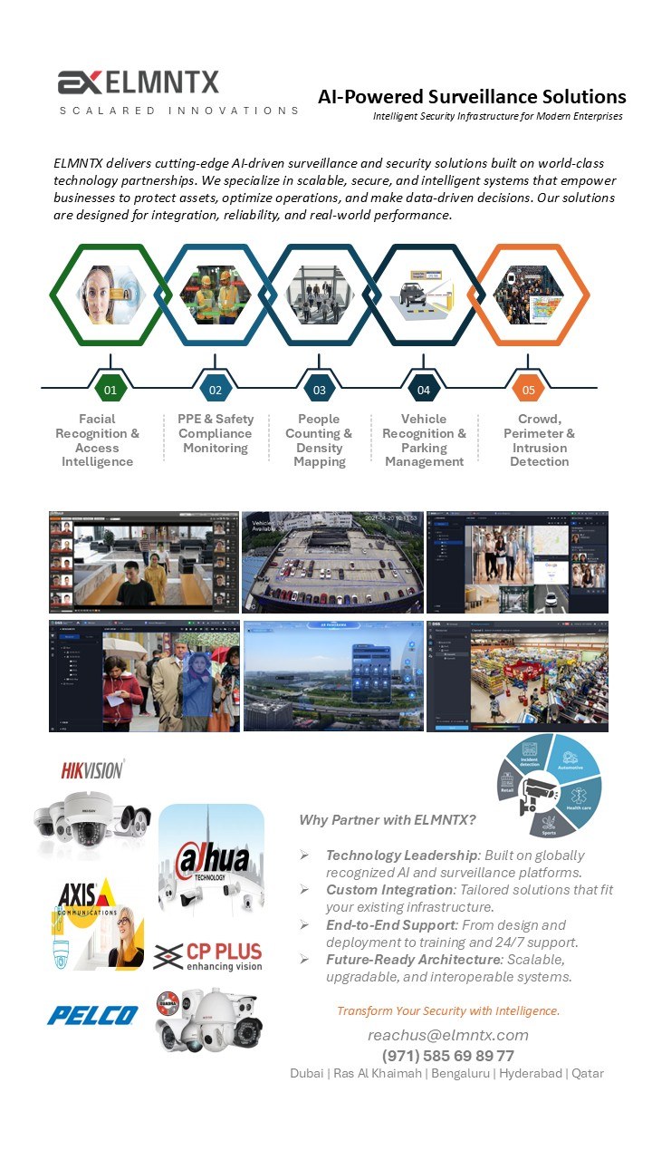 ELMNTX AI-Powered CCTV Solutions — Hikvision, Dahua, Axis, CP Plus, Pelco